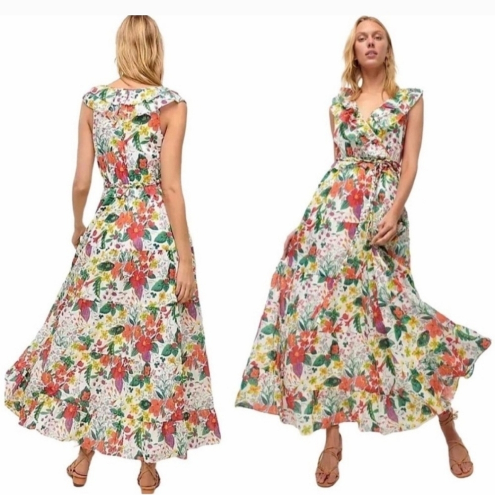 J. Crew Ratti Floral Maxi Dress, Like NEW